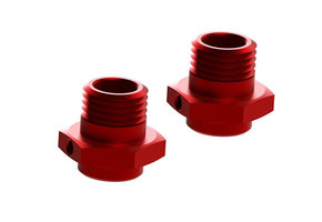 Arrma Wheel Hex Alumn 17mm/16.5mm Red (2)