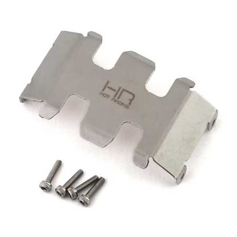 Hot Racing Stainless Steel Center Belly Skid Plate SCX24