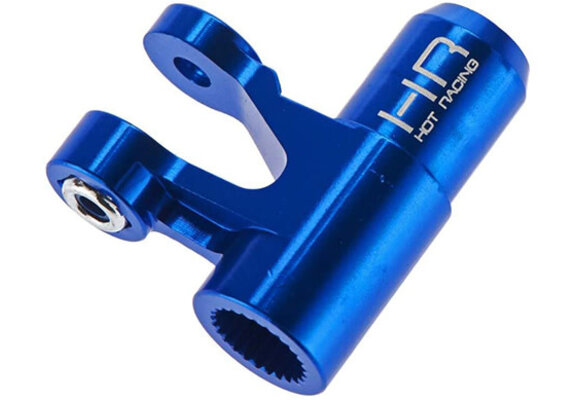 Hot Racing Aluminum Steering Servo Horn Arm (Blue): X-Maxx