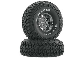 Duratrax Scaler CR C3 Mntd 1.9" Crawler Blk/Chrome (2)