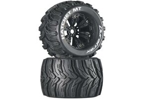 Duratrax Hatchet MT 3.8" Mounted 1/2" Offset Black (2)