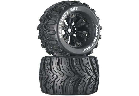 Duratrax Hatchet MT 3.8" Mounted 1/2" Offset Black (2)