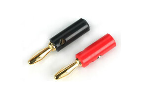 Dynamite Gold Banana Plug Set with Screws