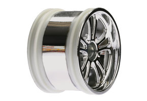 Losi 320 Series Spokez Chrome Wheel, Front (2)
