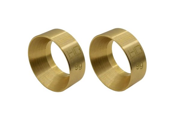 Hot Racing 9g Brass Kmc Machete Wheel Weights Scx24