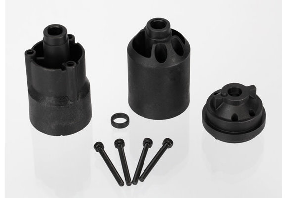 Traxxas Housings, differential/ 2.5x23mm CS (4)/ 6x8x2.5mm PB (1) 6980