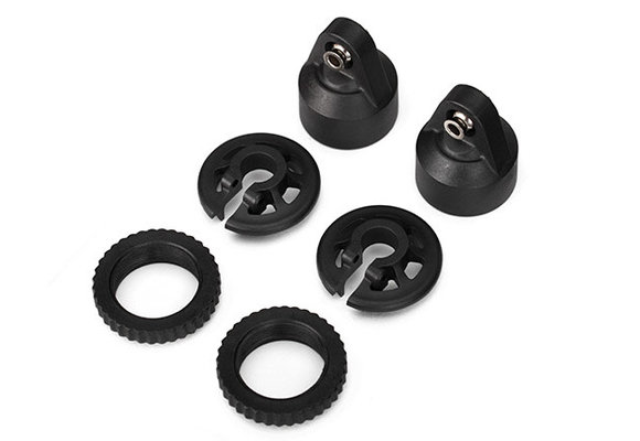 Traxxas 7764 Shock caps, GTX shocks/ spring perch/ adjusters/ 2.5x14mm CS (2) (for 2 shocks)