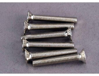 Traxxas Screws, 3x20mm countersunk machine screws (6) TRA2590