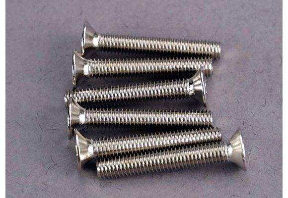 Traxxas Screws, 3x20mm countersunk machine screws (6) TRA2590