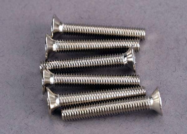 Screws, 3x20mm countersunk machine screws (6) TRA2590