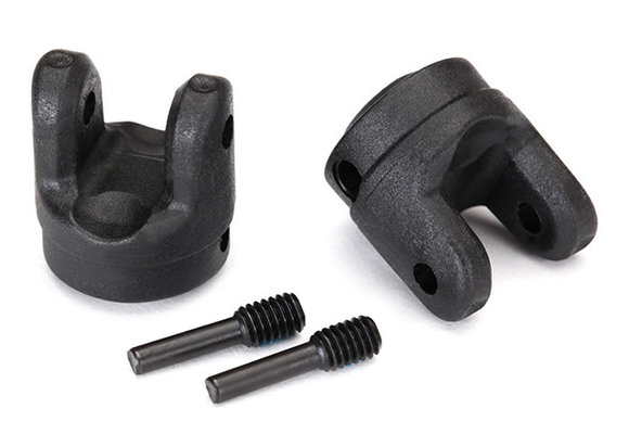Traxxas 8658 Yokes, transmission (2)/ 4x15mm screw pins (2)