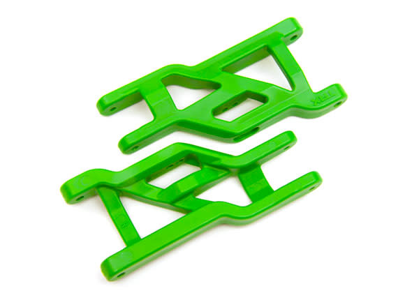 Suspension arms, green, front, heavy duty (2) TRA3631G