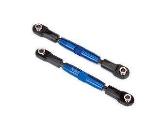 Camber links, rear (TUBES blue-anodized, 7075-T6 aluminum, stronger than titanium) (73mm) (2)/ rod ends (4)/ aluminum wrench (1) (#2579 3x15 BCS (4) required for installation)