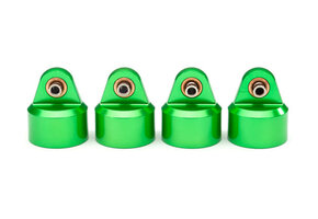 8964G Shock caps, aluminum (green-anodized), GT-Maxx® shocks (4)  TRA8964G