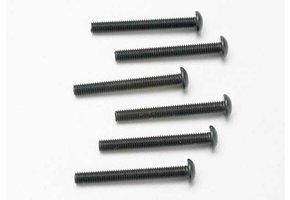 Traxxas Screws, 3x25mm button-head machine (hex drive) (6) TRA2581