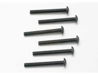 Traxxas Screws, 3x25mm button-head machine (hex drive) (6) TRA2581