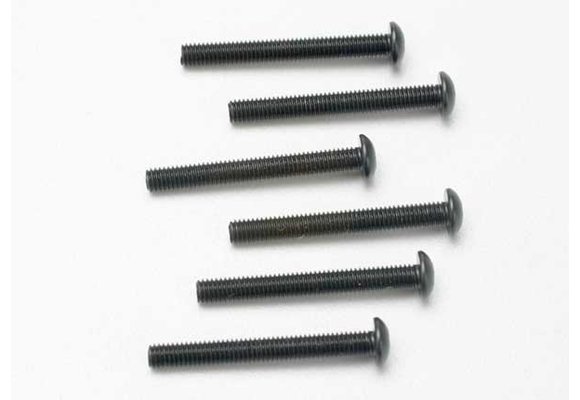 Traxxas Screws, 3x25mm button-head machine (hex drive) (6) TRA2581