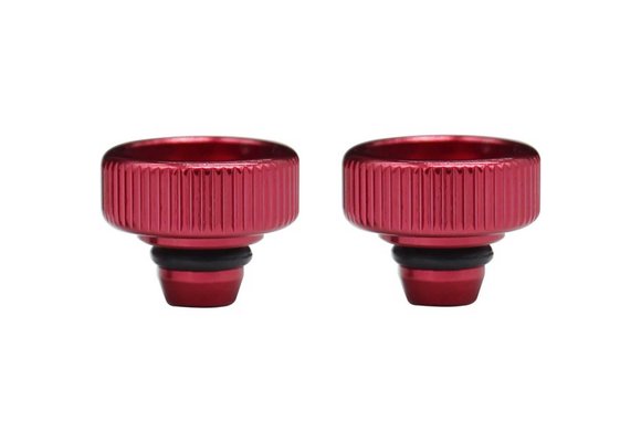 Hot Racing Battery Strap Thumb Nuts B5 B5M B6 Red HRARCSB126M02