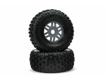 Arrma DBOOTS 'Fortress' Tire Set Glued (Grey) (2pcs) ARA550069