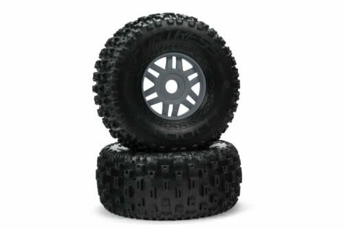 DBOOTS 'Fortress' Tire Set Glued (Grey) (2pcs)