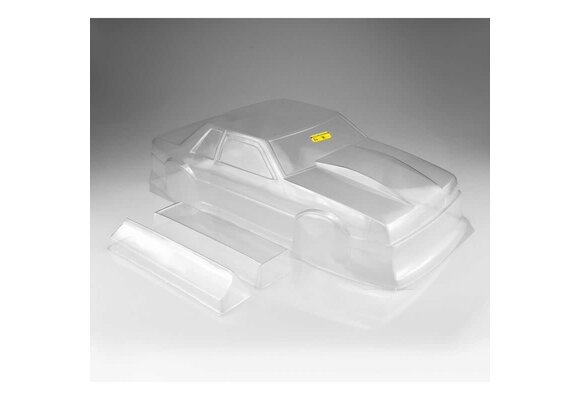 J Concepts 1991 Ford Mustang, Fox Clear Body, 10.75 & 13" WB