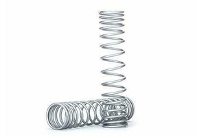 Traxxas Spring, shock, rear (silver) (GTR) (progressive, 1.042 rate) (2) TRA8445X