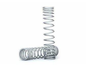 Traxxas Spring, shock, rear (silver) (GTR) (progressive, 1.042 rate) (2) TRA8445X