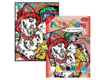 Dalmatian Dogs Foil Paint by Number