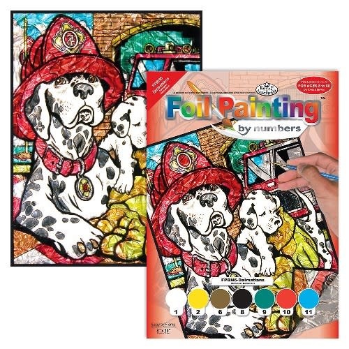 Dalmatian Dogs Foil Paint by Number