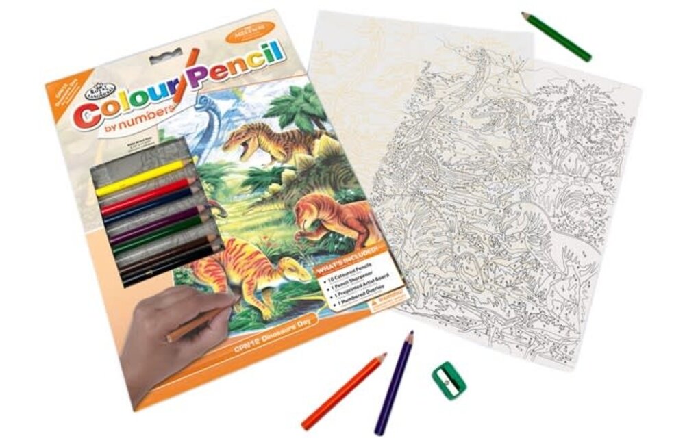 Dinosaur's Day Pencil by Number