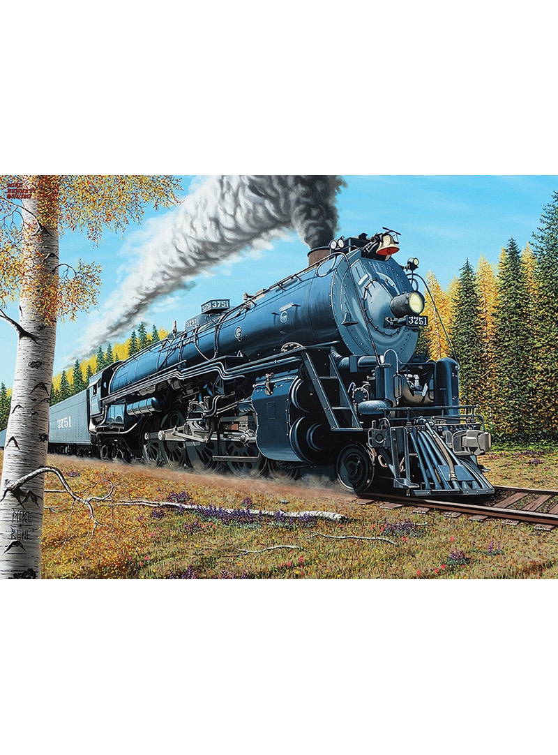 Santa Fe 3751 Steam Locomotive 1000pc Puzzle