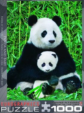 Panda and Baby 1000 Piece Puzzle