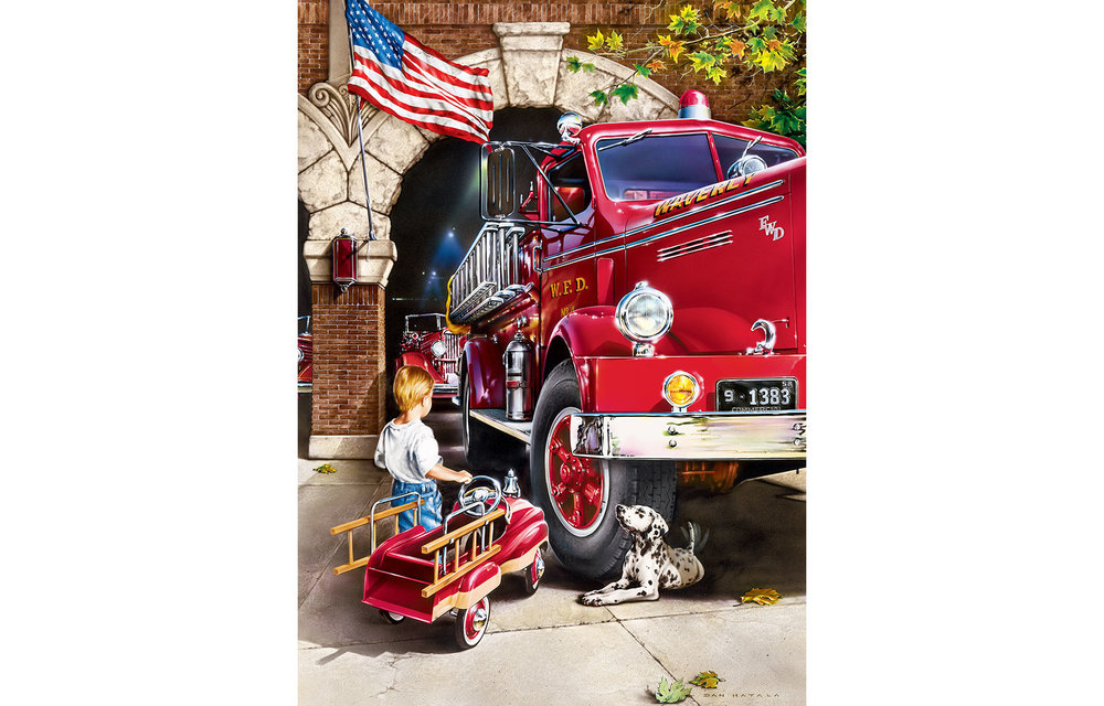 Hometown Heroes: Firehouse Dreams 1000 piece Puzzle