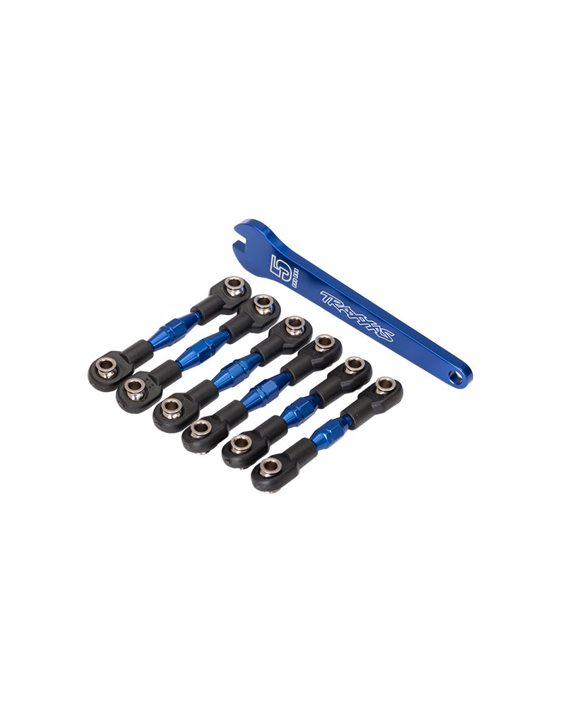 Traxxas Anodized aluminum turnbuckles, camber links, toe links with aluminum wrench