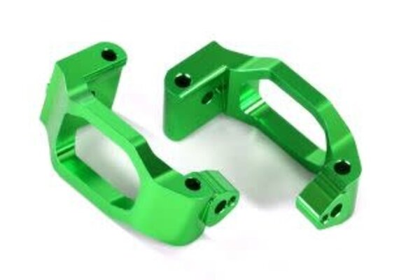 Caster blocks, c-hubs, aluminum, green TRA8932G