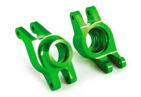 Traxxas Carriers, stub axle (green-anodized 6061-T6 aluminum) (rear) (2)