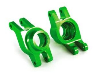 Traxxas Carriers, stub axle (green-anodized 6061-T6 aluminum) (rear) (2)