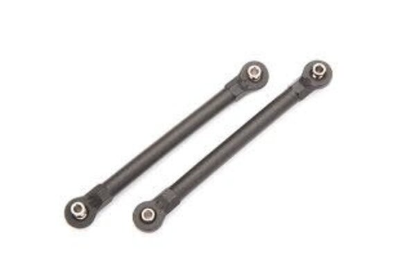 Traxxas Toe links, molded composite, 100mm (89mm center to center) (black) (2)