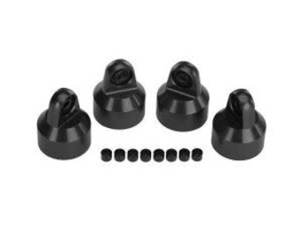 Traxxas Shock caps, aluminum (hard-anodized, PTFE-coated), GTX shocks (4)/ spacers (8)