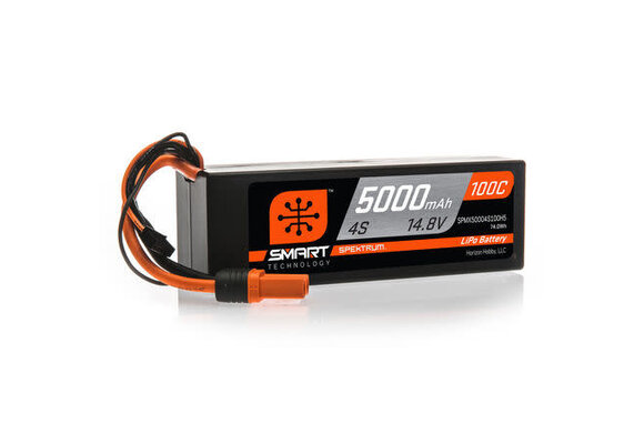 5000mAh 4S 14.8V 100C Smart LiPo Hardcase; IC5