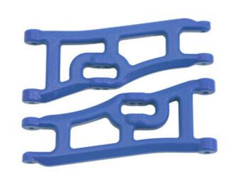 RPM Wide Front A-arms, Blue; Traxxas Rustler Stampede