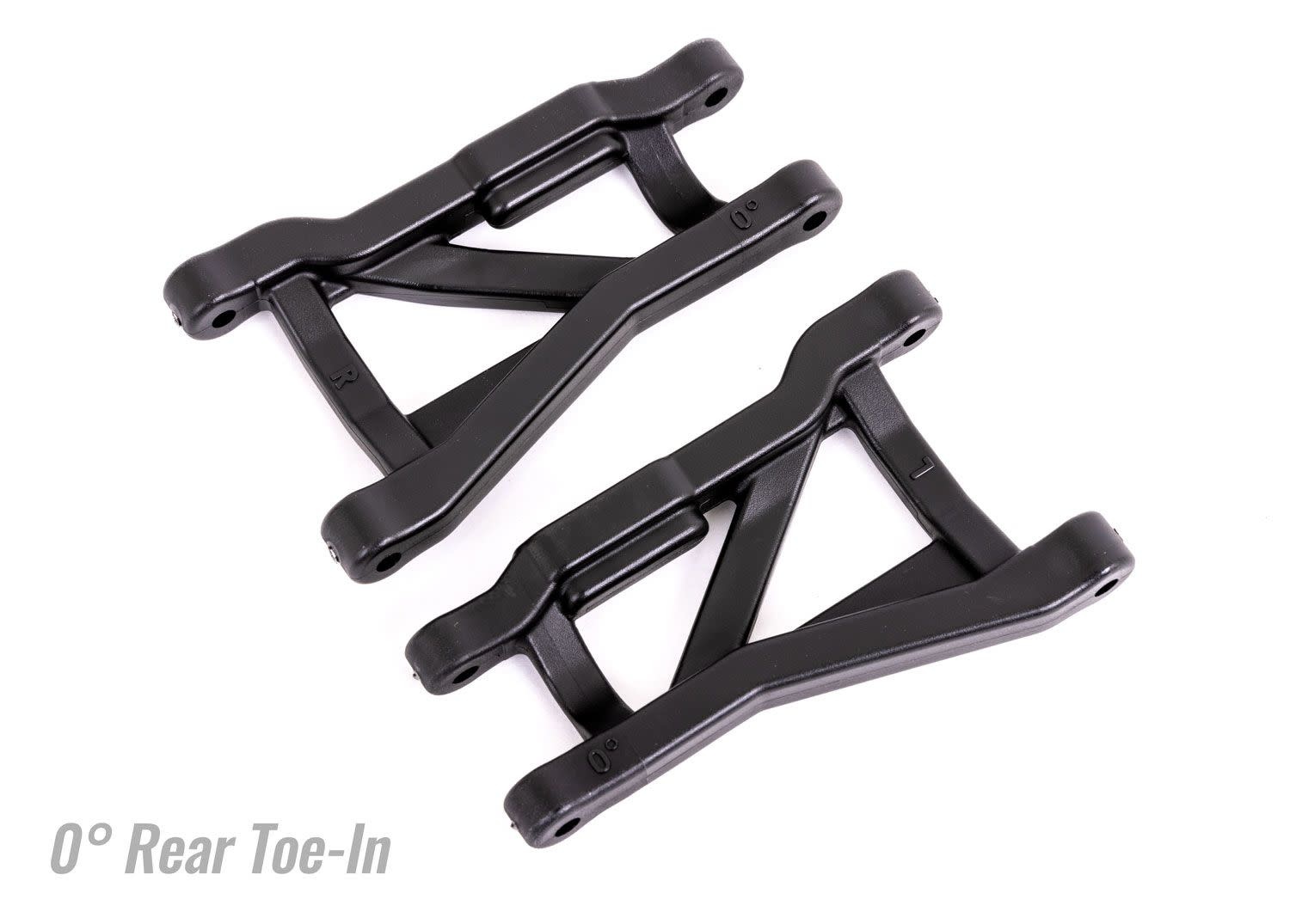 SUSPENSION ARMS BLACK REAR (0 DEG) TOE TRA9430