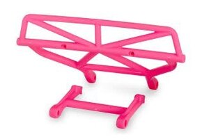 Traxxas Bumper, rear/ bumper mount, rear (pink)