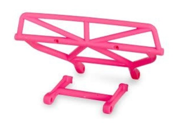 Traxxas Bumper, rear/ bumper mount, rear (pink)