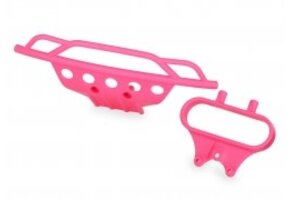 Traxxas Bumper, front/ bumper mount, front (pink)