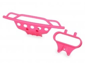 Traxxas Bumper, front/ bumper mount, front (pink)