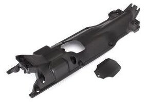 Traxxas Skidplate, transmission, nylon (black)/ cover