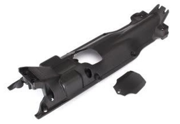 Traxxas Skidplate, transmission, nylon (black)/ cover
