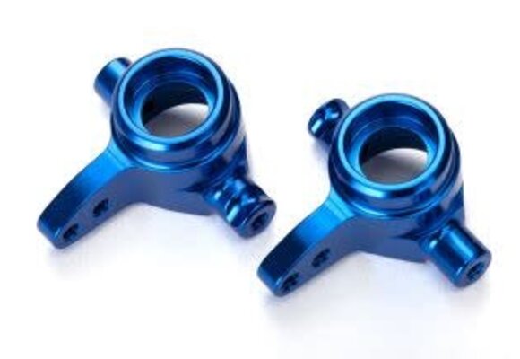 STEERING BLOCK ALUMINUM BLUE  TRA6439