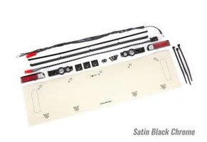 LED LIGHTS/TAIL LIGHTS RED, SATIN BLK CHROME TRIM  TRA9497A